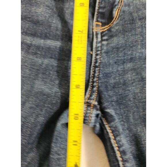 American Eagle Flare Jeans Womens 2P 2 Petite Short Blue Stretch Super Hi-Rise - Picture 12 of 13